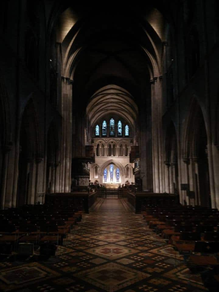 The inside of St Patrick's Cathedral (Dublin)
