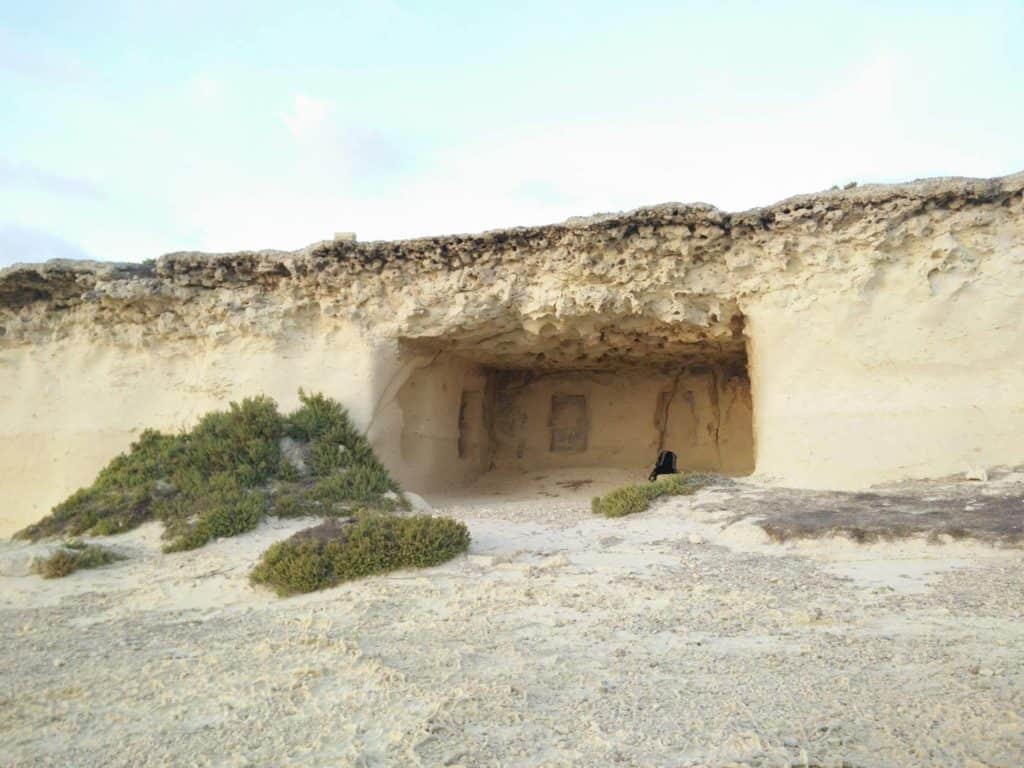 Wardija Punic Temple, an archaeological site on Gozo (Malta)