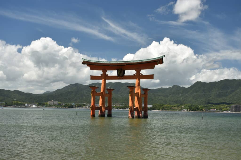 Large Torii gate in the water (Miyajima Island)