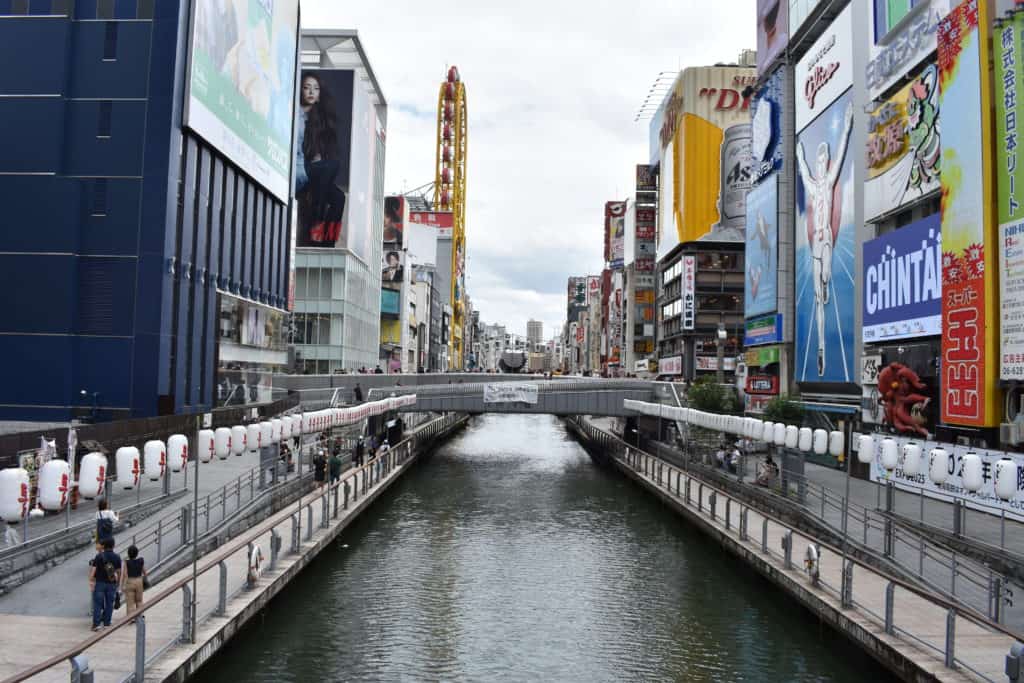 View of the Dotonbori Canal in Osaka's Namba district