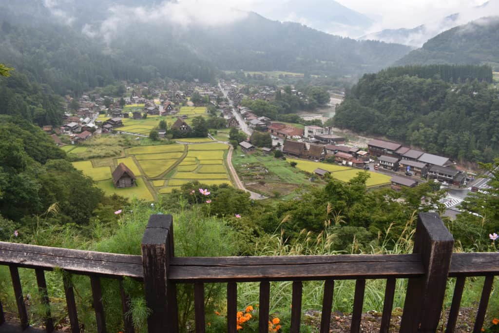 View from the vantage point at Shirakawa-go