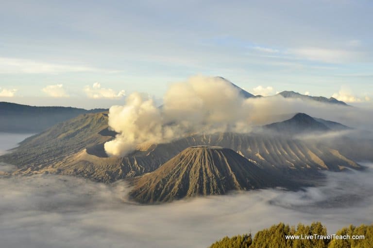 View of Mount Bromo in Java, Indonesia