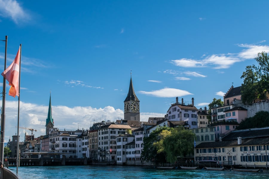 View in Zurich, one of the best solo travel destinations in Switzerland