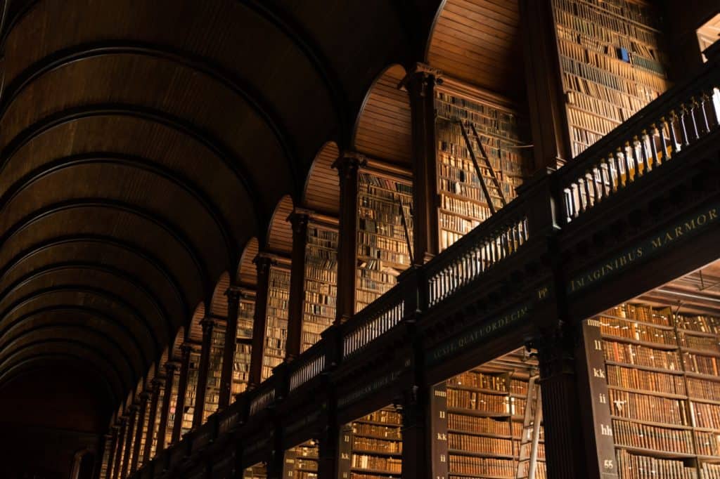 The Long Hall at Trinity College is one of the city's most interesting things to do