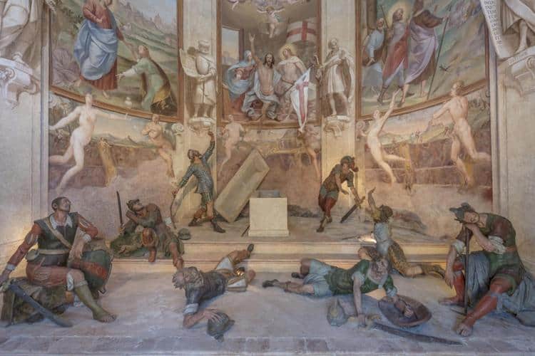Chapel 11 on Sacro Monte di Varese, dedicated to the resurrection of Jesus