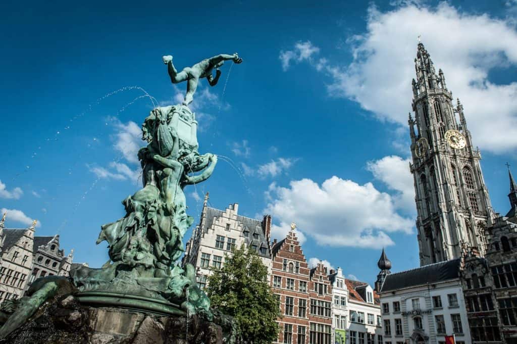 Free things to do in Antwerp include essentials such as the Cathedral of Our Lady, Groenplaats, and the Statue of Brabo.
