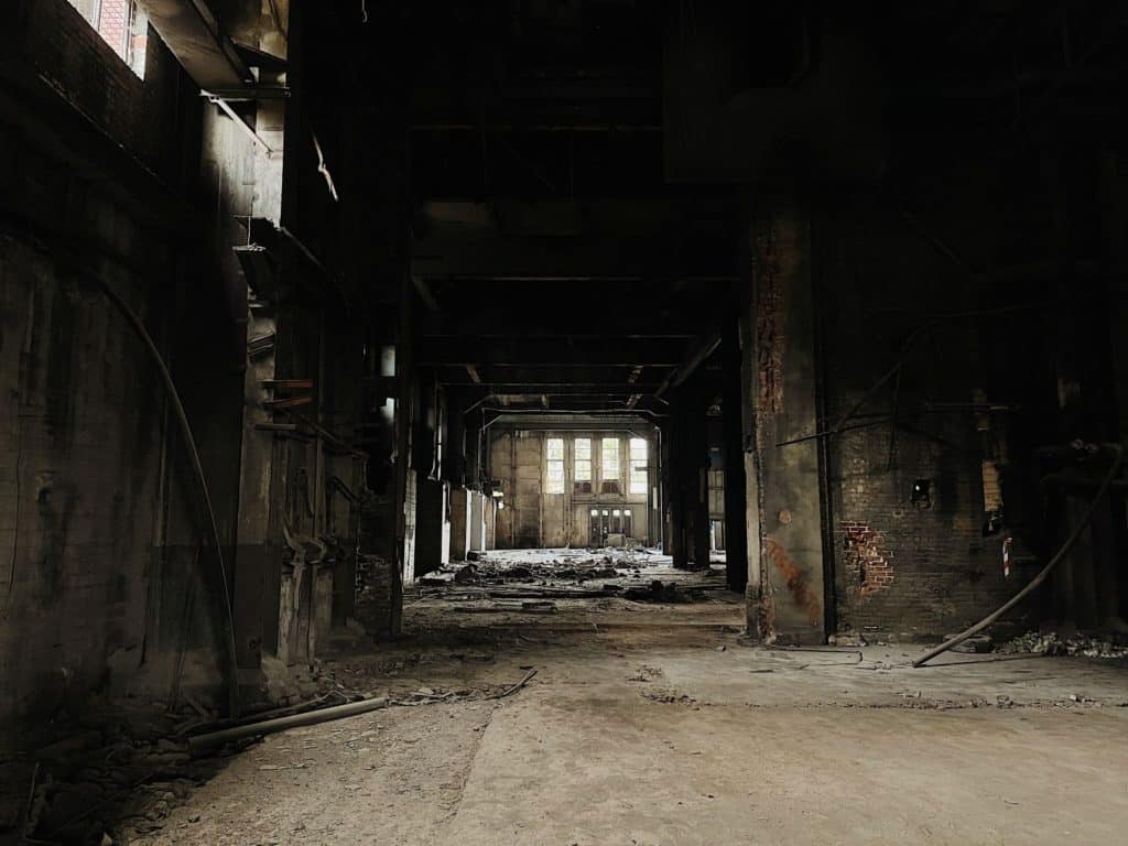 An abandoned coal factory in Charleroi